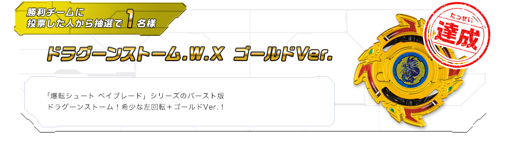 ドラグーンストーム.W.X ゴールドVer.