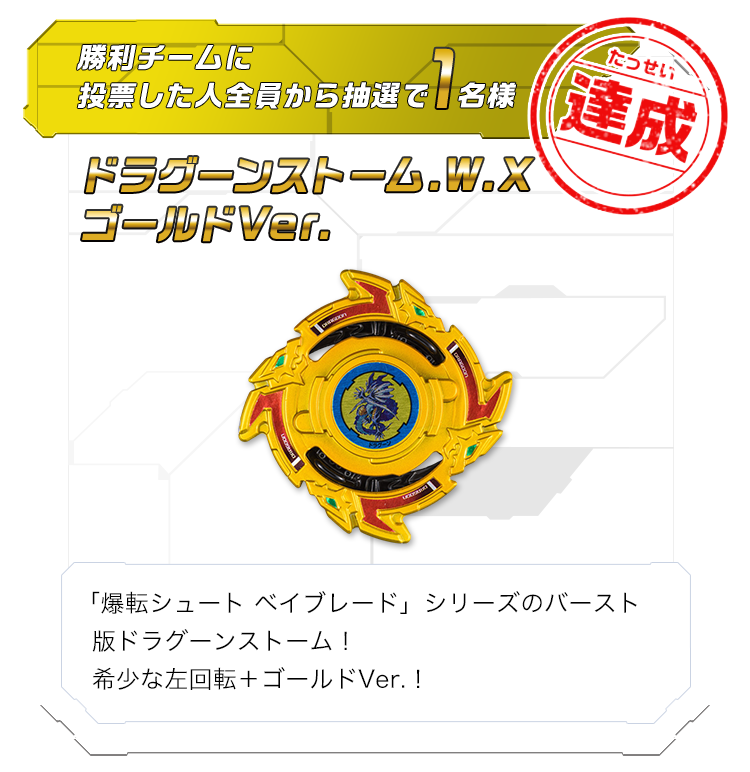 ドラグーンストーム.W.X ゴールドVer.